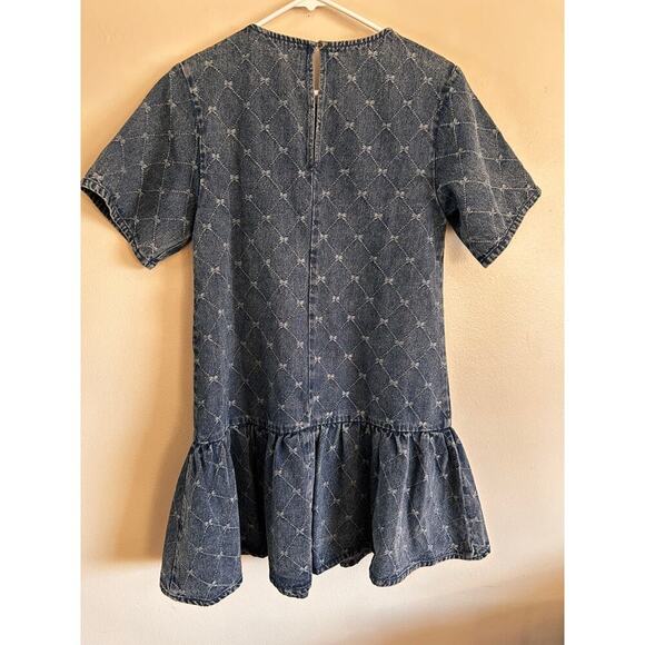 Bohme Zaida Bow Baby Doll Dress Small Short Sleeve - Picture 3 of 7
